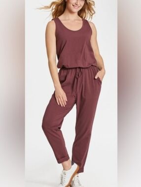 Life is Good Womens Crusher Flex Romper Light Burgandy Size XXL